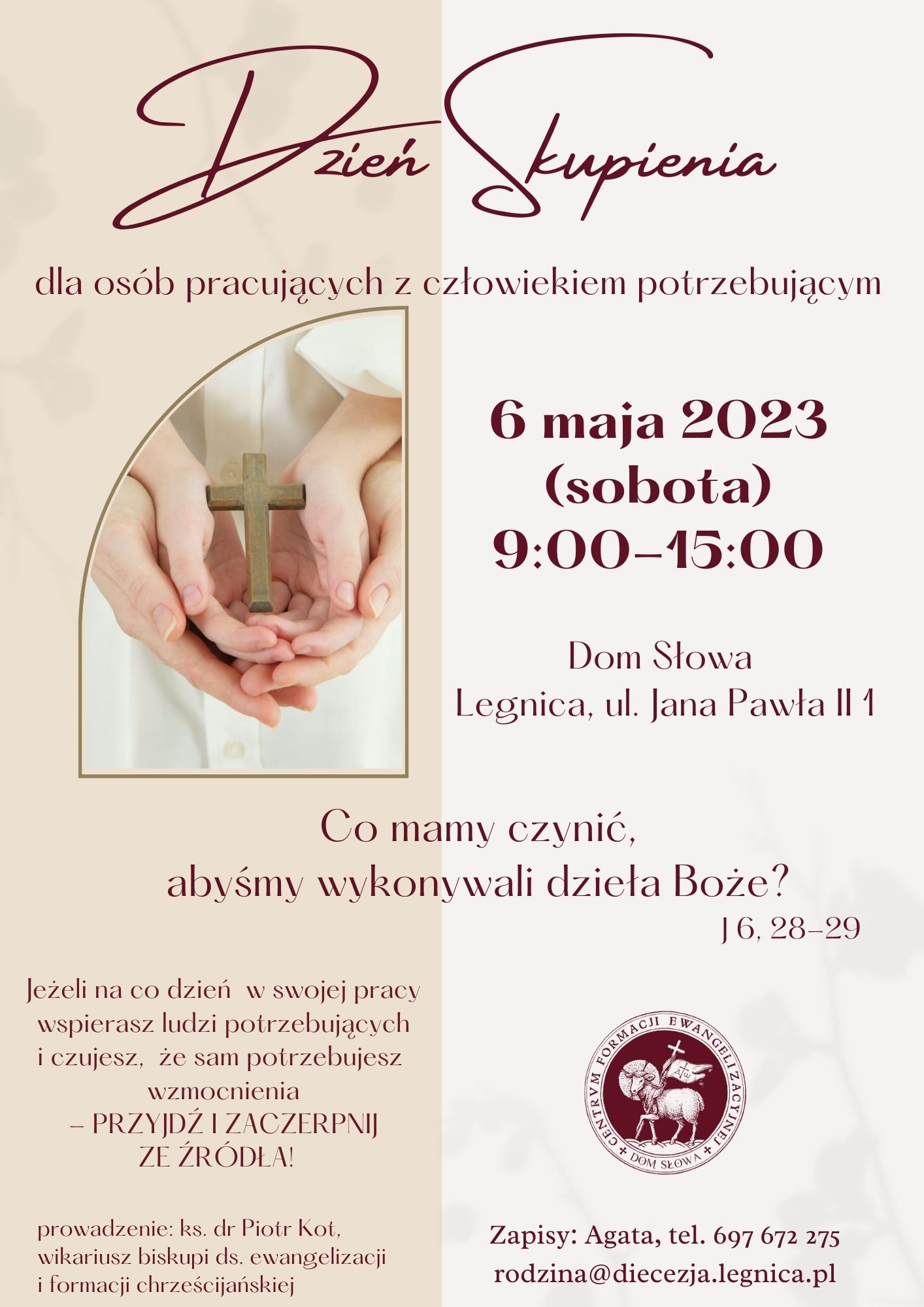 DZIEŃ SKUPIENIA DLA OSÓB PRACUJĄCYCH Z CZŁOWIEKIEM POTRZEBUJĄCYM