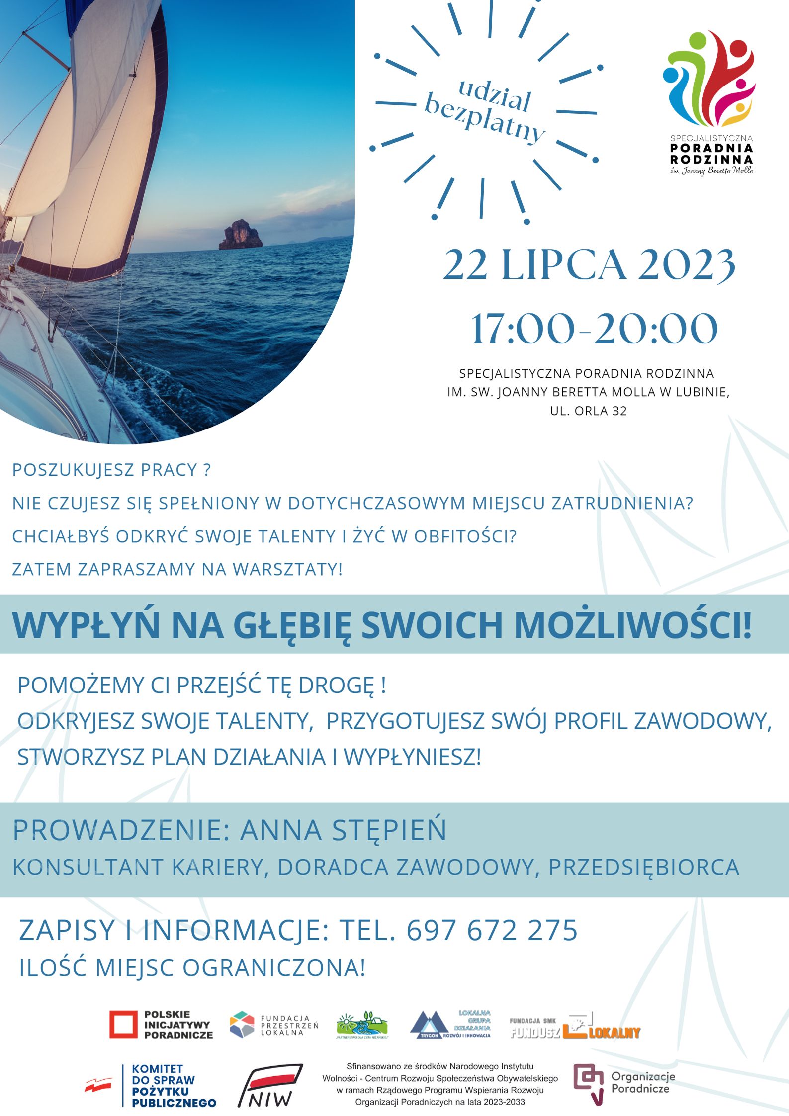 Wypłyń na głębię swoich możliwości - warsztaty dla poszukujących pracy