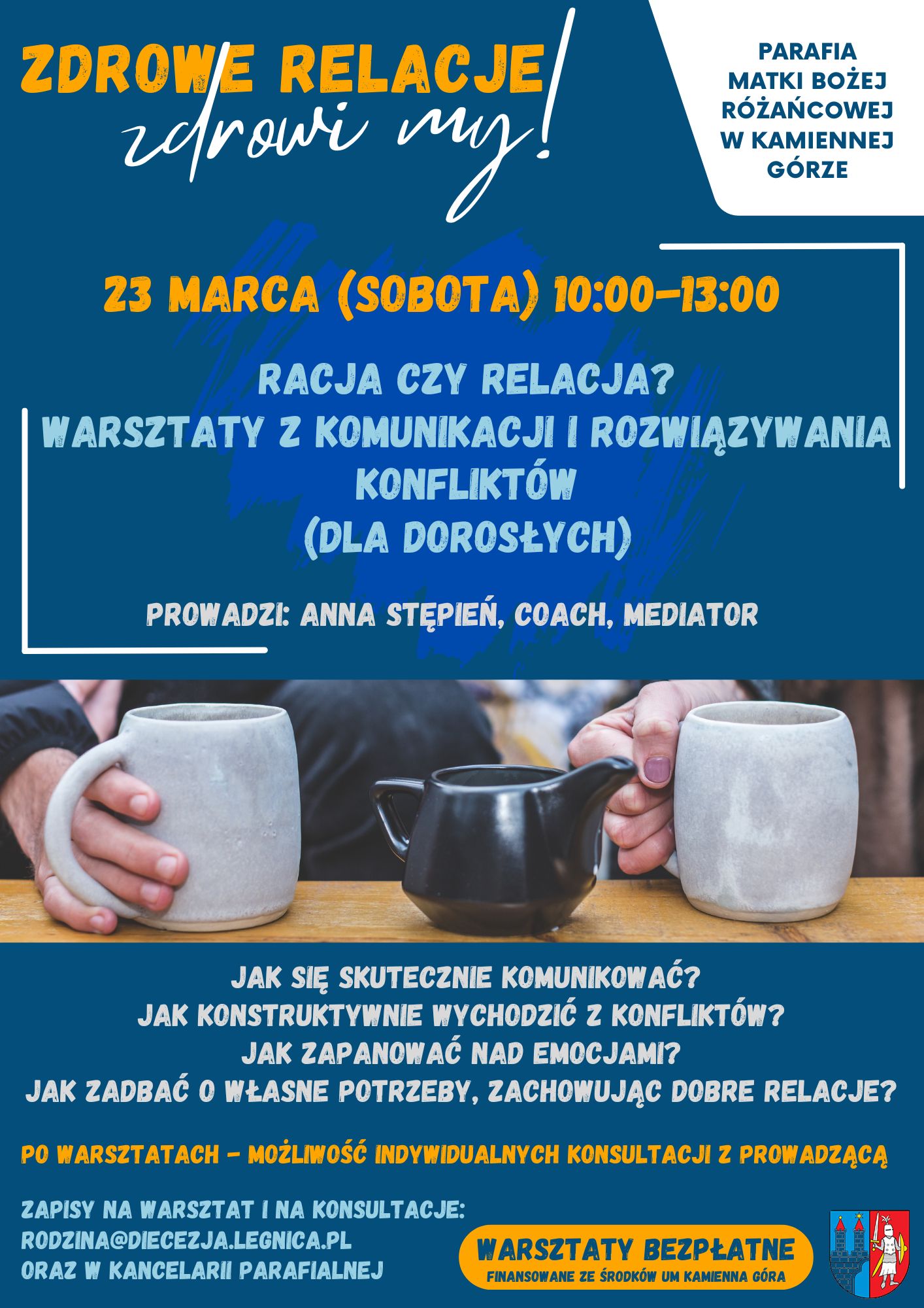 Racja czy relacja - warsztaty z komunikacji i rozwiązywania konfliktów