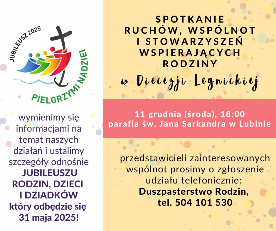 Spotkanie ruchów i wspólnot działających na rzecz rodzin