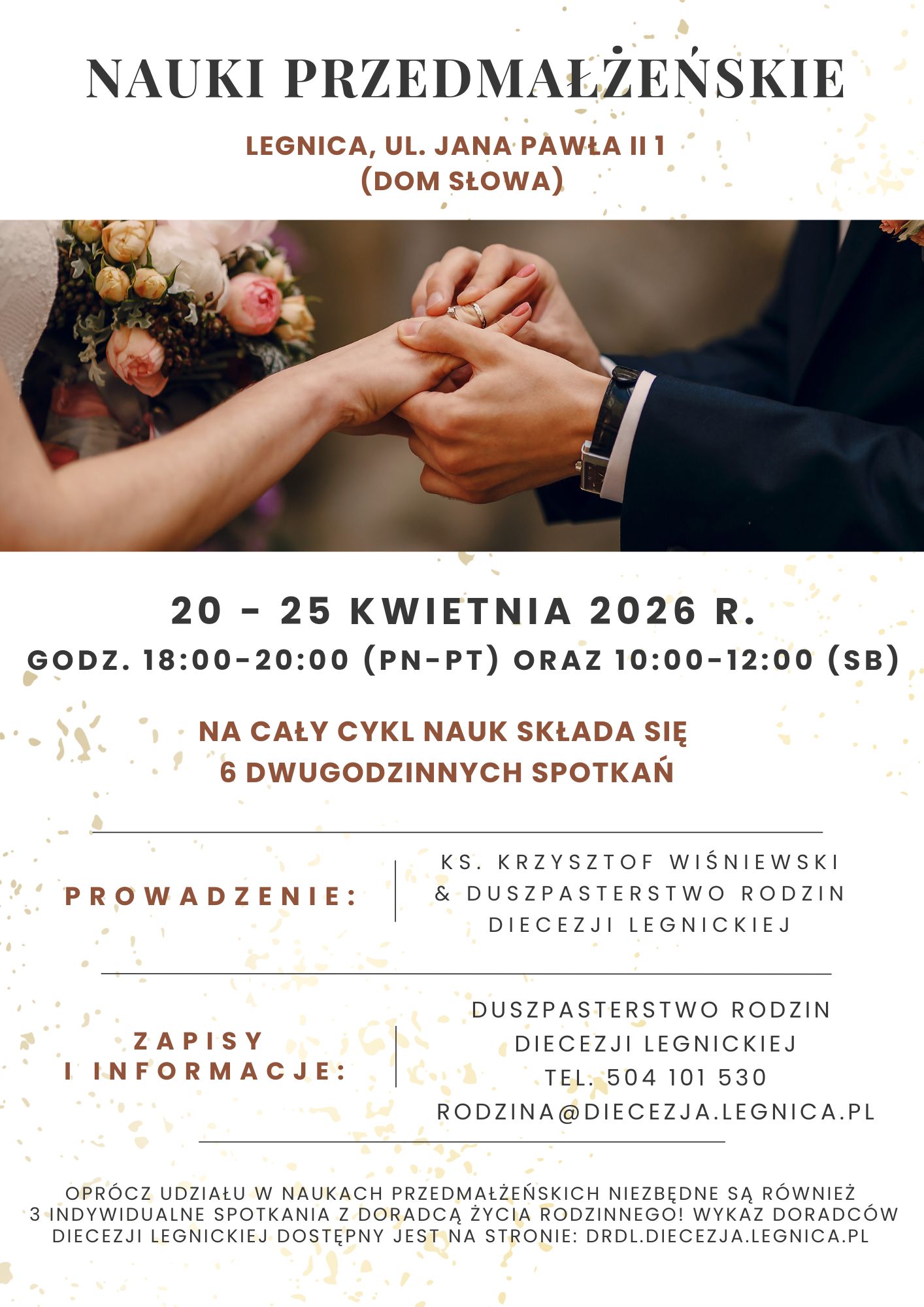 Nauki przedmałżeńskie w Domu Słowa w Legnicy