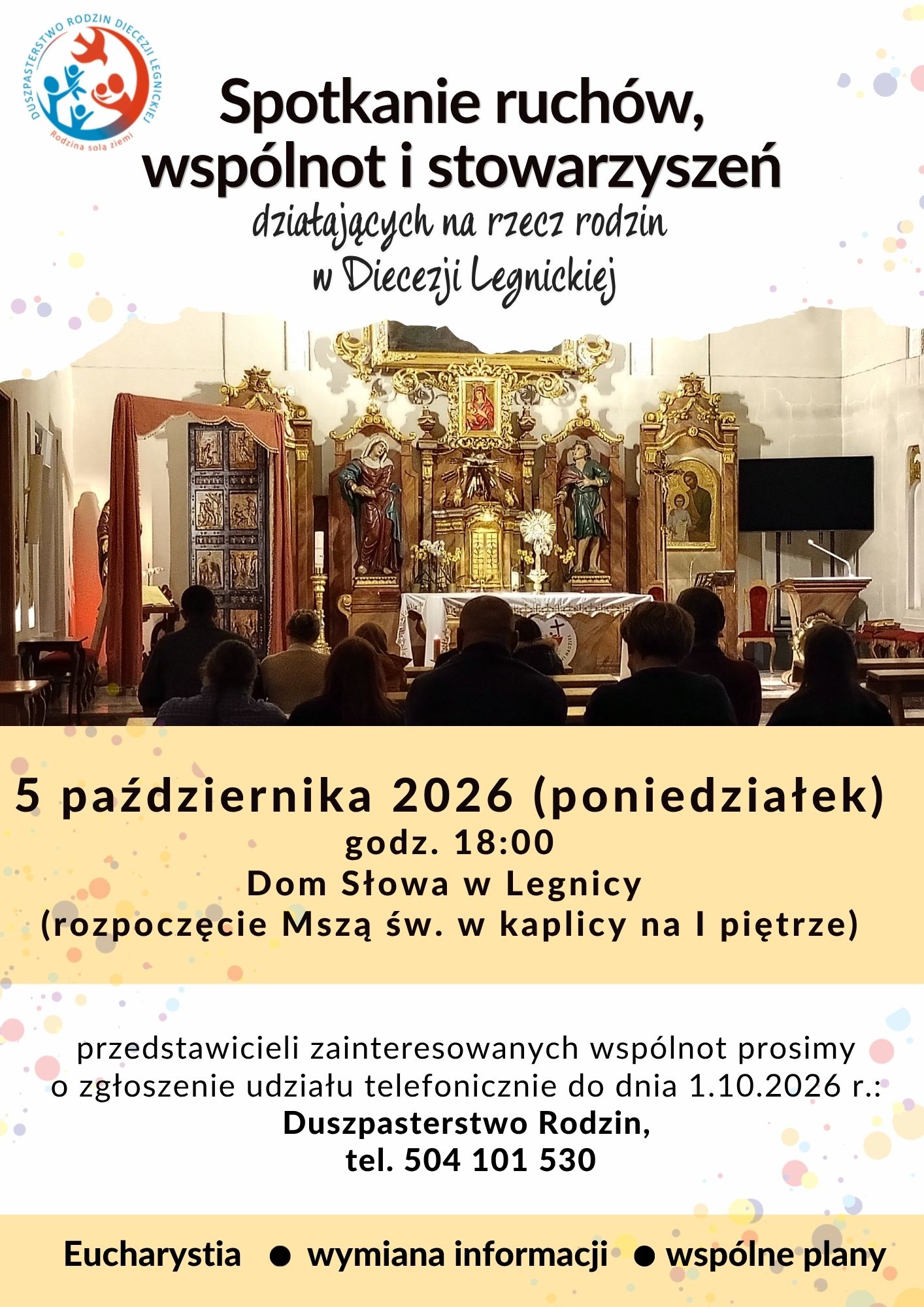 Spotkanie ruchów, wspólnot i stowarzyszeń wspierających rodziny w Diecezji Legnickiej